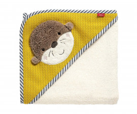 babyFEHN Otter Theo 047240 - Hooded bath towel otter