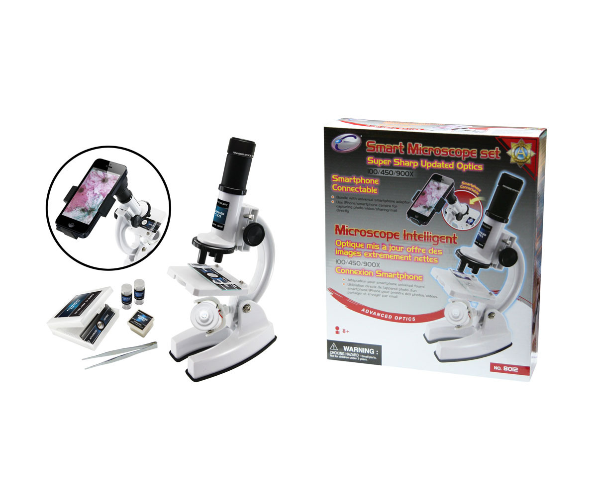 Образователни играчки Eastcolight - Комплект с микроскоп за смарт телефон 100х450х9 8012