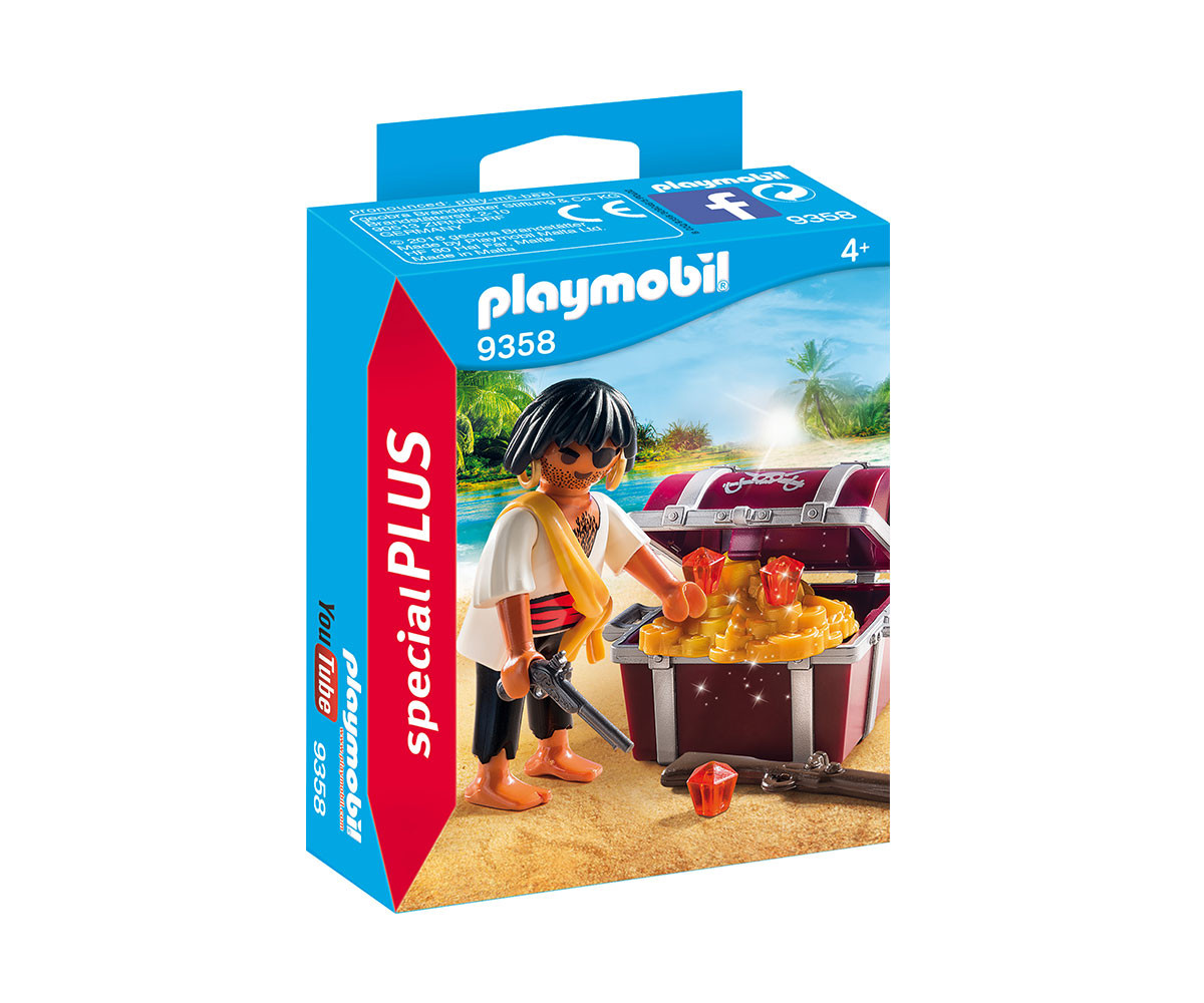 Детска играчка - Playmobil - Пират със съкровище
