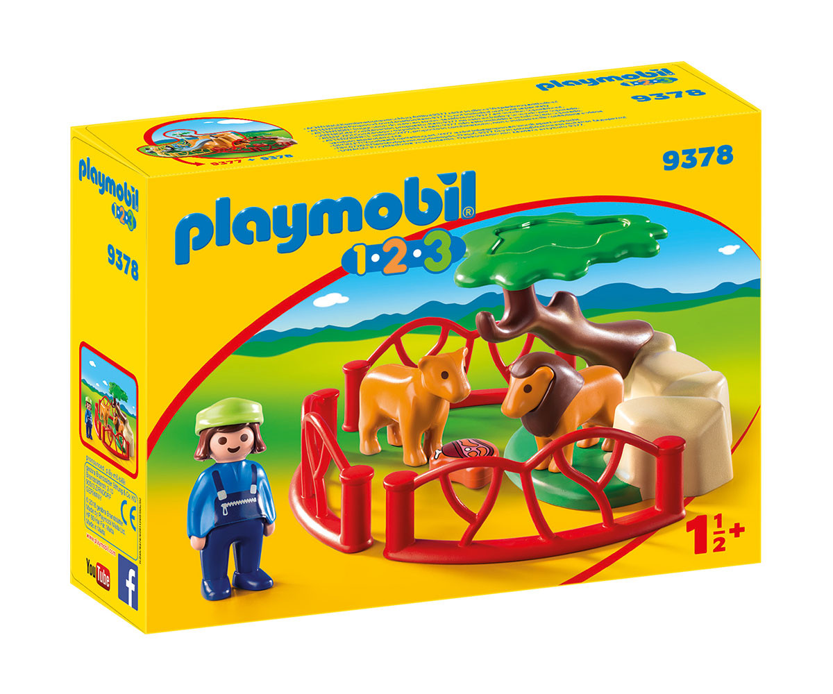 Детска играчка - Playmobil - Клетка с лъвове