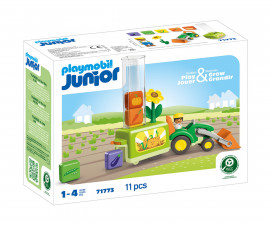 Playmobil 71773 - Junior: Tractor with Load and Drop Planter