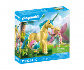 Playmobil 71842 - Collectible Unicorn: Sunshine Blossom with Fairy