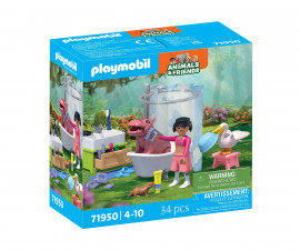Playmobil 71950 - Animal bathing fun