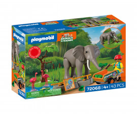Playmobil 72068 - Elephant with Zookeeper