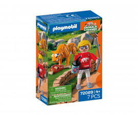 Playmobil 72089 - Zoo: Tiger and Visitor