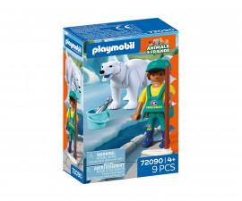 Playmobil 72090 - Zoo: Polar Bear and Zookeeper