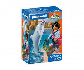Playmobil 72091 - Zoo: Dolphin and Visitor