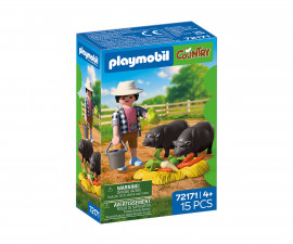 Playmobil 72171 - Farmer with Potbellied Pigs