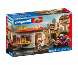 Playmobil 72195 - Fire Quad with Burger Shop