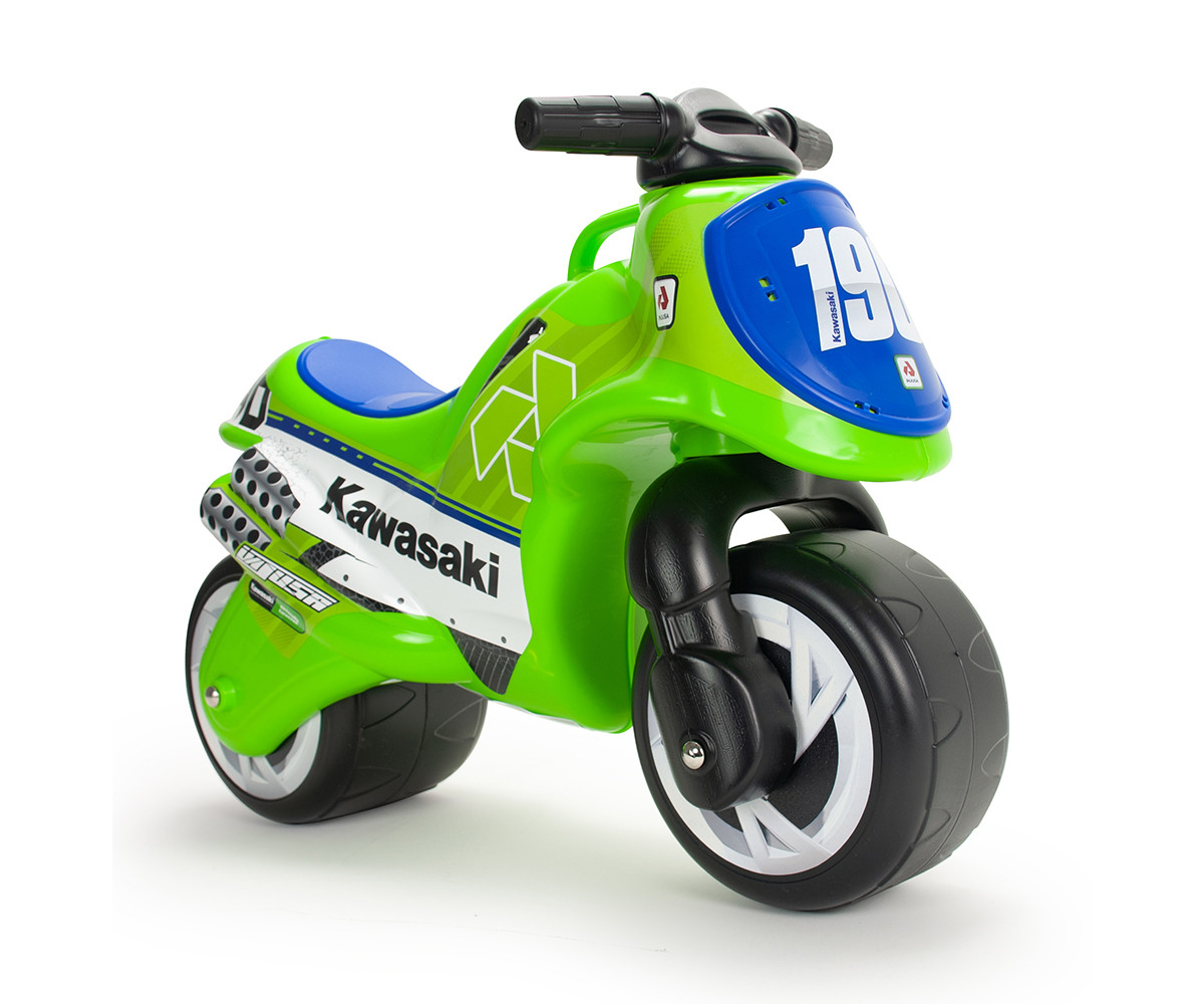 Детски мотор - проходилка Injusa - Neox Kawasaki, зелен