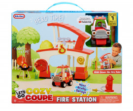 CИгрален комплект за деца Cozy Coupe: Пожарна станция Little Tikes 661310