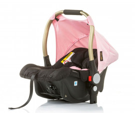 Бебешко столче/кошница за автомобил за новородени бебета с тегло до 13кг. с адаптори Chipolino Сенси, розово STKSE1803PM