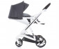 Комбинирана бебешка количка с бяла рама Chipolino Електра 3в1, сребро KKEL0211WSL thumb 10