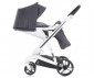 Комбинирана бебешка количка с бяла рама Chipolino Електра 3в1, сребро KKEL0211WSL thumb 11