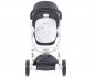 Комбинирана бебешка количка с бяла рама Chipolino Електра 3в1, сребро KKEL0211WSL thumb 14