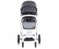 Комбинирана бебешка количка с бяла рама Chipolino Електра 3в1, сребро KKEL0211WSL thumb 6