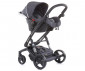 Комбинирана бебешка количка с черна рама Chipolino Електра 3в1, сребро KKEL0213BSL thumb 13