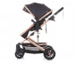 Комбинирана бебешка количка с обръщаща се седалка за деца до 15кг Chipolino Естел, антрацит KKES02201AN thumb 6