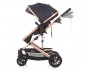 Комбинирана бебешка количка с обръщаща се седалка за деца до 15кг Chipolino Естел, антрацит KKES02201AN thumb 7