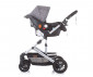Комбинирана бебешка количка с обръщаща се седалка за деца до 15кг Chipolino Естел, платина KKES02202PL thumb 10