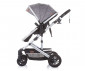 Комбинирана бебешка количка с обръщаща се седалка за деца до 15кг Chipolino Естел, платина KKES02202PL thumb 6