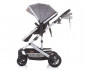Комбинирана бебешка количка с обръщаща се седалка за деца до 15кг Chipolino Естел, платина KKES02202PL thumb 7