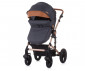 Комбинирана бебешка количка с обръщаща се седалка за новородени с тегло до 15кг Chipolino Камеа, антрацит KKCA02201AN thumb 5
