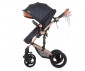 Комбинирана бебешка количка с обръщаща се седалка за новородени с тегло до 15кг Chipolino Камеа, антрацит KKCA02201AN thumb 6