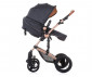 Комбинирана бебешка количка с обръщаща се седалка за новородени с тегло до 15кг Chipolino Камеа, антрацит KKCA02201AN thumb 7