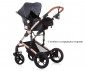 Комбинирана бебешка количка с обръщаща се седалка за новородени с тегло до 15кг Chipolino Камеа, антрацит KKCA02201AN thumb 9