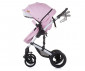 Комбинирана бебешка количка с обръщаща се седалка за новородени с тегло до 15кг Chipolino Камеа, пудра KKCA02204BH thumb 6