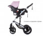 Комбинирана бебешка количка с обръщаща се седалка за новородени с тегло до 15кг Chipolino Камеа, пудра KKCA02204BH thumb 8
