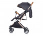 Сгъваема лятна бебешка количка за новородени с тегло до 15кг Chipolino Сити, черна LKCT02201RA thumb 3