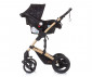 Комбинирана бебешка количка с обръщаща се седалка за деца до 15кг Chipolino Камеа, абанос KKCA02301EB thumb 7