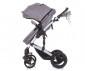 Комбинирана бебешка количка с обръщаща се седалка за деца до 15кг Chipolino Камеа, графит KKCA02302GT thumb 5