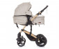 Комбинирана бебешка количка с обръщаща се седалка за деца до 15кг Chipolino Камеа, пясък KKCA02303SA thumb 2
