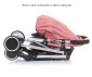 Сгъваема лятна бебешка количка за новородени с тегло до 15кг Chipolino Кларис, розова вода LKCL02304RW thumb 4