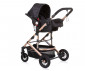 Комбинирана бебешка количка с обръщаща се седалка за деца до 15кг Chipolino Естел, абанос KKES02301EB thumb 11