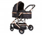 Комбинирана бебешка количка с обръщаща се седалка за деца до 15кг Chipolino Естел, абанос KKES02301EB thumb 2