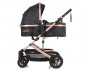 Комбинирана бебешка количка с обръщаща се седалка за деца до 15кг Chipolino Естел, абанос KKES02301EB thumb 3