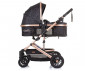 Комбинирана бебешка количка с обръщаща се седалка за деца до 15кг Chipolino Естел, абанос KKES02301EB thumb 4