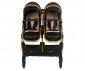 Комбинирана бебешка количка с обръщаща се седалка за близнаци до 22кг всяко Chipolino Дуо Смарт, обсидиан/злато KBDS02401OG thumb 8