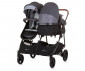 Комбинирана бебешка количка с обръщаща се седалка за близнаци до 22кг всяко Chipolino Дуо Смарт, сребристо-сиво KBDS02402SG thumb 5