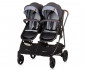 Комбинирана бебешка количка с обръщаща се седалка за близнаци до 22кг всяко Chipolino Дуо Смарт, сребристо-сиво KBDS02402SG thumb 6