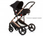 Комбинирана бебешка количка с обръщаща се седалка за деца до 22кг Chipolino Аморе, обсидиан/злато KKAM02401OG thumb 10