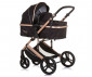 Комбинирана бебешка количка с обръщаща се седалка за деца до 22кг Chipolino Аморе, обсидиан/злато KKAM02401OG thumb 2