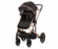 Комбинирана бебешка количка с обръщаща се седалка за деца до 22кг Chipolino Аморе, обсидиан/злато KKAM02401OG thumb 3
