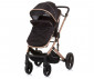 Комбинирана бебешка количка с обръщаща се седалка за деца до 22кг Chipolino Аморе, обсидиан/злато KKAM02401OG thumb 4