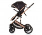 Комбинирана бебешка количка с обръщаща се седалка за деца до 22кг Chipolino Аморе, обсидиан/злато KKAM02401OG thumb 5