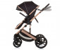 Комбинирана бебешка количка с обръщаща се седалка за деца до 22кг Chipolino Аморе, обсидиан/злато KKAM02401OG thumb 6